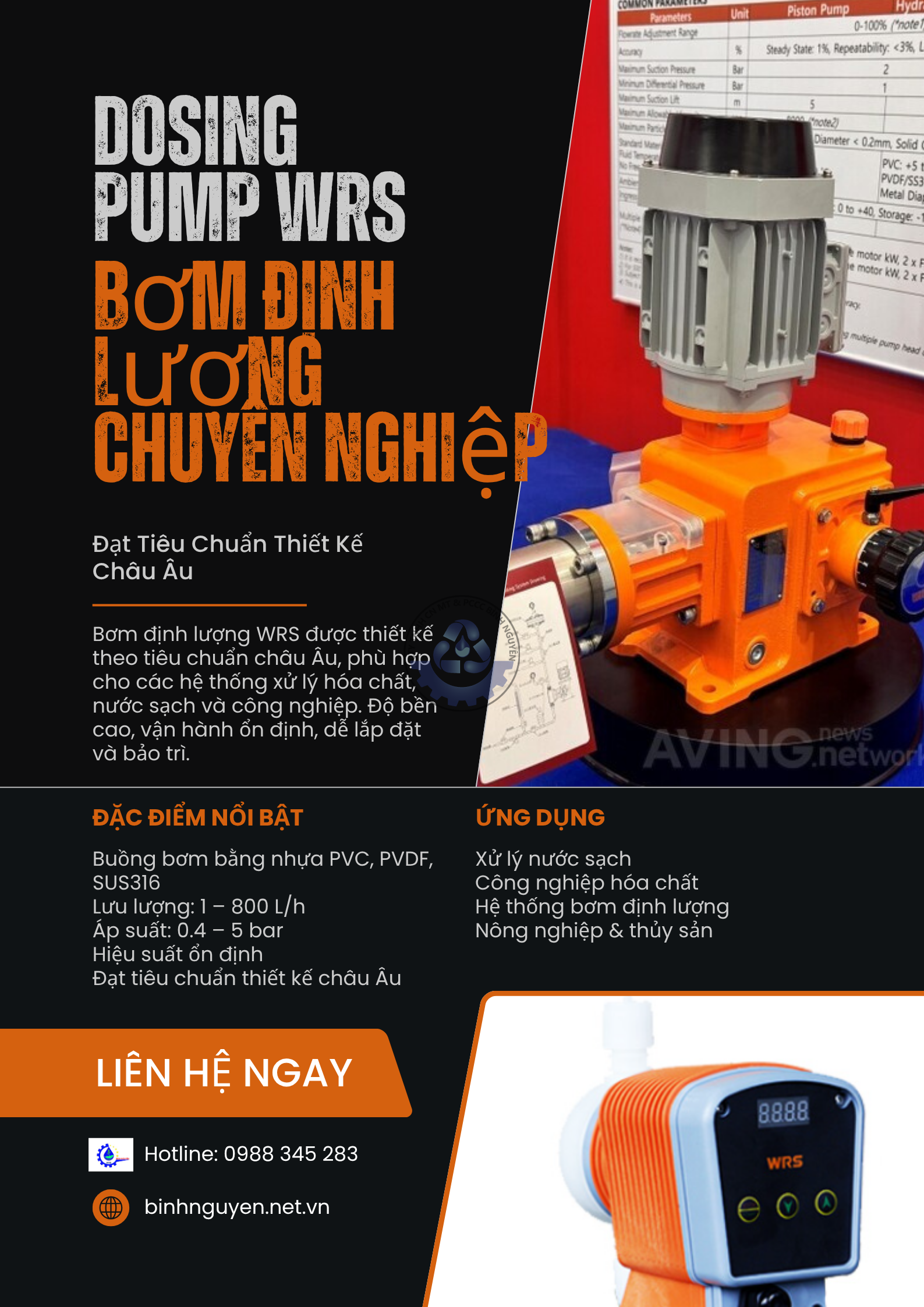 DOSING PUMP WRS - Ảnh Thật & Thiết Kế Cân Đối (1)